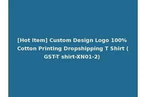[Hot Item] Custom Design Logo 100% Cotton Printing Dropshipping T Shirt (GST-T shirt-XN01-2)