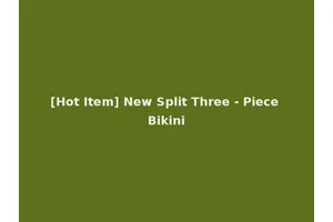 [Hot Item] New Split Three - Piece Bikini