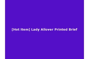 [Hot Item] Lady Allover Printed Brief