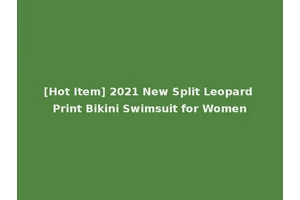 [Hot Item] 2021 New Split Leopard Print Bikini Swimsuit for Women