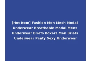 [Hot Item] Fashion Men Mesh Modal Underwear Breathable Modal Mens Underwear Briefs Boxers Men Briefs Underwear Panty Sexy Underwear