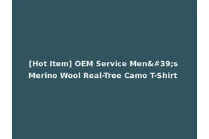 [Hot Item] OEM Service Men's Merino Wool Real-Tree Camo T-Shirt