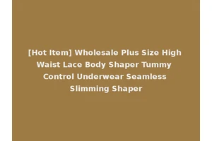 [Hot Item] Wholesale Plus Size High Waist Lace Body Shaper Tummy Control Underwear Seamless Slimming Shaper