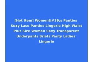 [Hot Item] Women's Panties Sexy Lace Panties Lingerie High Waist Plus Size Women Sexy Transparent Underpants Briefs Panty Ladies Lingerie