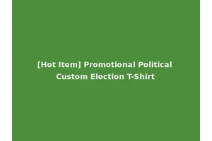 [Hot Item] Promotional Political Custom Election T-Shirt