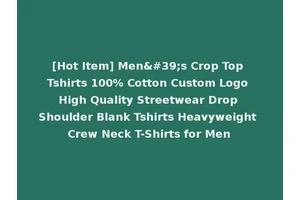 [Hot Item] Men's Crop Top Tshirts 100% Cotton Custom Logo High Quality Streetwear Drop Shoulder Blank Tshirts Heavyweight Crew Neck T-Shirts for Men