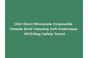 [Hot Item] Wholesale Disposable Female Brief Cleaning Soft Underwear 4PCS/Bag Safety Travel