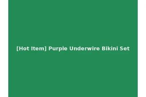 [Hot Item] Purple Underwire Bikini Set