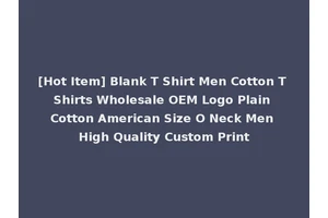 [Hot Item] Blank T Shirt Men Cotton T Shirts Wholesale OEM Logo Plain Cotton American Size O Neck Men High Quality Custom Print