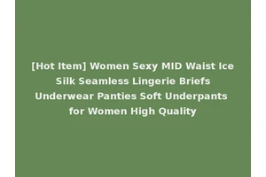 [Hot Item] Women Sexy MID Waist Ice Silk Seamless Lingerie Briefs Underwear Panties Soft Underpants for Women High Quality