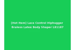 [Hot Item] Lace Control Hiphugger Braless Latex Body Shaper L81187