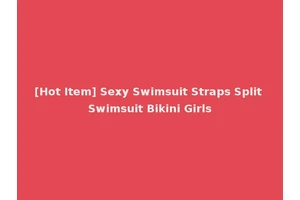 [Hot Item] Sexy Swimsuit Straps Split Swimsuit Bikini Girls