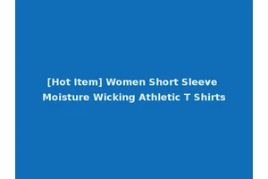 [Hot Item] Women Short Sleeve Moisture Wicking Athletic T Shirts