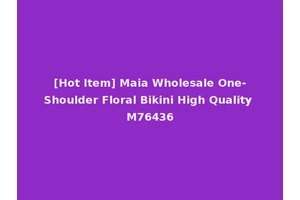 [Hot Item] Maia Wholesale One-Shoulder Floral Bikini High Quality M76436