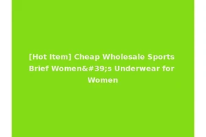 [Hot Item] Cheap Wholesale Sports Brief Women's Underwear for Women