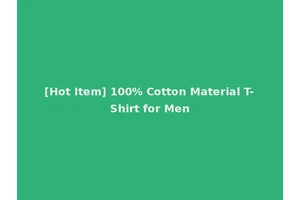 [Hot Item] 100% Cotton Material T-Shirt for Men