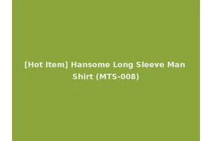 [Hot Item] Hansome Long Sleeve Man Shirt (MTS-008)