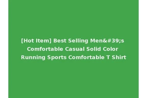 [Hot Item] Best Selling Men's Comfortable Casual Solid Color Running Sports Comfortable T Shirt