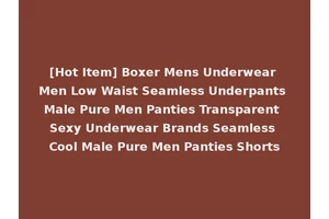 [Hot Item] Boxer Mens Underwear Men Low Waist Seamless Underpants Male Pure Men Panties Transparent Sexy Underwear Brands Seamless Cool Male Pure Men Panties Shorts