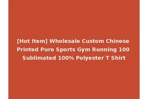 [Hot Item] Wholesale Custom Chinese Printed Pure Sports Gym Running 100 Sublimated 100% Polyester T Shirt
