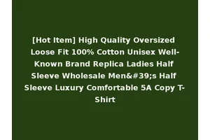 [Hot Item] High Quality Oversized Loose Fit 100% Cotton Unisex Well-Known Brand Replica Ladies Half Sleeve Wholesale Men's Half Sleeve Luxury Comfortable 5A Copy T-Shirt