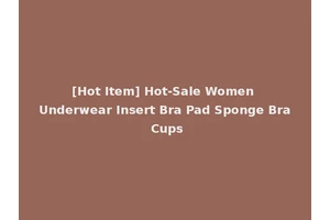 [Hot Item] Hot-Sale Women Underwear Insert Bra Pad Sponge Bra Cups