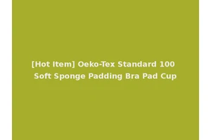 [Hot Item] Oeko-Tex Standard 100 Soft Sponge Padding Bra Pad Cup