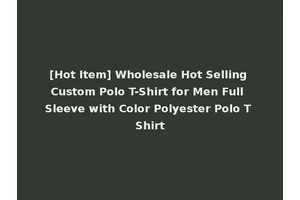 [Hot Item] Wholesale Hot Selling Custom Polo T-Shirt for Men Full Sleeve with Color Polyester Polo T Shirt