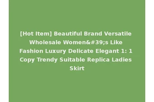 [Hot Item] Beautiful Brand Versatile Wholesale Women's Like Fashion Luxury Delicate Elegant 1: 1 Copy Trendy Suitable Replica Ladies Skirt