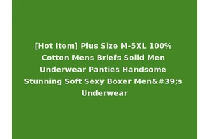 [Hot Item] Plus Size M-5XL 100% Cotton Mens Briefs Solid Men Underwear Panties Handsome Stunning Soft Sexy Boxer Men's Underwear