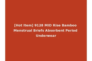 [Hot Item] 9128 MID Rise Bamboo Menstrual Briefs Absorbent Period Underwear