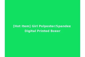 [Hot Item] Girl Polyester/Spandex Digital Printed Boxer