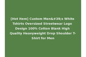 [Hot Item] Custom Men's White Tshirts Oversized Streetwear Logo Design 100% Cotton Blank High Quality Heavyweight Drop Shoulder T-Shirt for Men