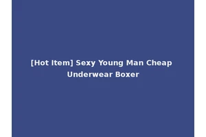 [Hot Item] Sexy Young Man Cheap Underwear Boxer