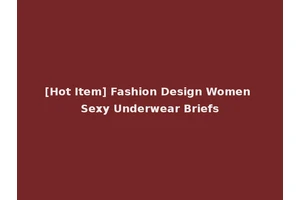 [Hot Item] Fashion Design Women Sexy Underwear Briefs