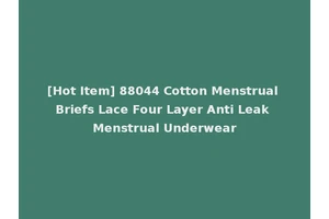 [Hot Item] 88044 Cotton Menstrual Briefs Lace Four Layer Anti Leak Menstrual Underwear
