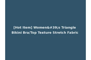 [Hot Item] Women's Triangle Bikini Bra/Top Texture Stretch Fabric