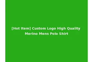 [Hot Item] Custom Logo High Quality Merino Mens Polo Shirt