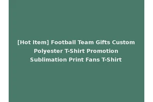[Hot Item] Football Team Gifts Custom Polyester T-Shirt Promotion Sublimation Print Fans T-Shirt