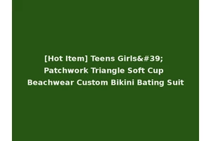 [Hot Item] Teens Girls' Patchwork Triangle Soft Cup Beachwear Custom Bikini Bating Suit