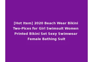 [Hot Item] 2020 Beach Wear Bikini Two-Pices for Girl Swimsuit Women Printed Bikini Set Sexy Swimwear Female Bathing Suit