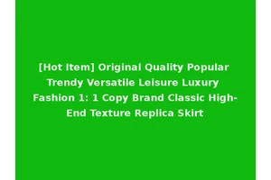 [Hot Item] Original Quality Popular Trendy Versatile Leisure Luxury Fashion 1: 1 Copy Brand Classic High-End Texture Replica Skirt