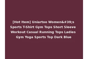 [Hot Item] Uniartoo Women's Sports T-Shirt Gym Tops Short Sleeve Workout Casual Running Tops Ladies Gym Yoga Sports Top Dark Blue