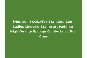 [Hot Item] Oeko-Tex Standard 100 Ladies Lingerie Bra Insert Padding High Quality Sponge Comfortable Bra Cups