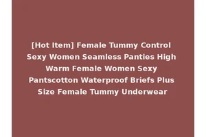 [Hot Item] Female Tummy Control Sexy Women Seamless Panties High Warm Female Women Sexy Pantscotton Waterproof Briefs Plus Size Female Tummy Underwear