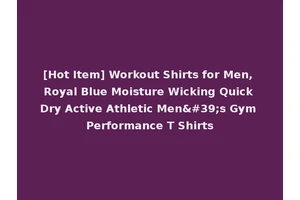 [Hot Item] Workout Shirts for Men, Royal Blue Moisture Wicking Quick Dry Active Athletic Men's Gym Performance T Shirts
