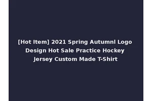 [Hot Item] 2021 Spring Autumnl Logo Design Hot Sale Practice Hockey Jersey Custom Made T-Shirt