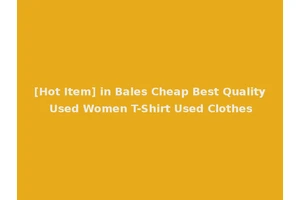 [Hot Item] in Bales Cheap Best Quality Used Women T-Shirt Used Clothes