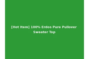 [Hot Item] 100% Erdos Pure Pullover Sweater Top