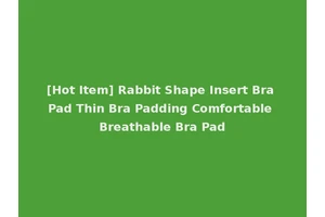 [Hot Item] Rabbit Shape Insert Bra Pad Thin Bra Padding Comfortable Breathable Bra Pad